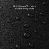 Hunter (zwart) - Geitenleren handschoenen met lamswollen voering & touchscreen-functie