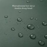 Ivy (donker groen) - Schapenleren handschoenen met wol/kasjmier voering & touchscreen-functie