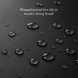 Smith (zwart) – Schapenleren handschoenen met drukknoop & touchscreen-functie