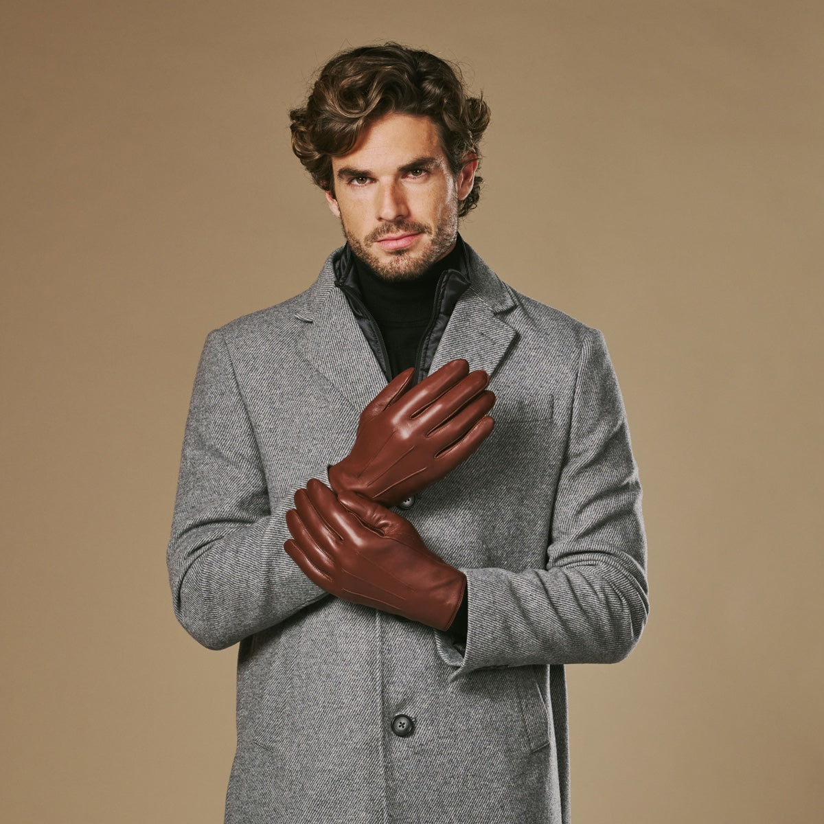 Schwartz & von Halen Handschoenen Heren - William (zwart) - Leer - 100% geitenleer (nappa) - Ultra Warm Fleece - Zwart - X-Klein Schwartz & von Halen Handschoenen Heren - William (zwart) - Leer - 100% geitenleer (nappa) - Ultra Warm Fleece - Zwart - X-Klein
