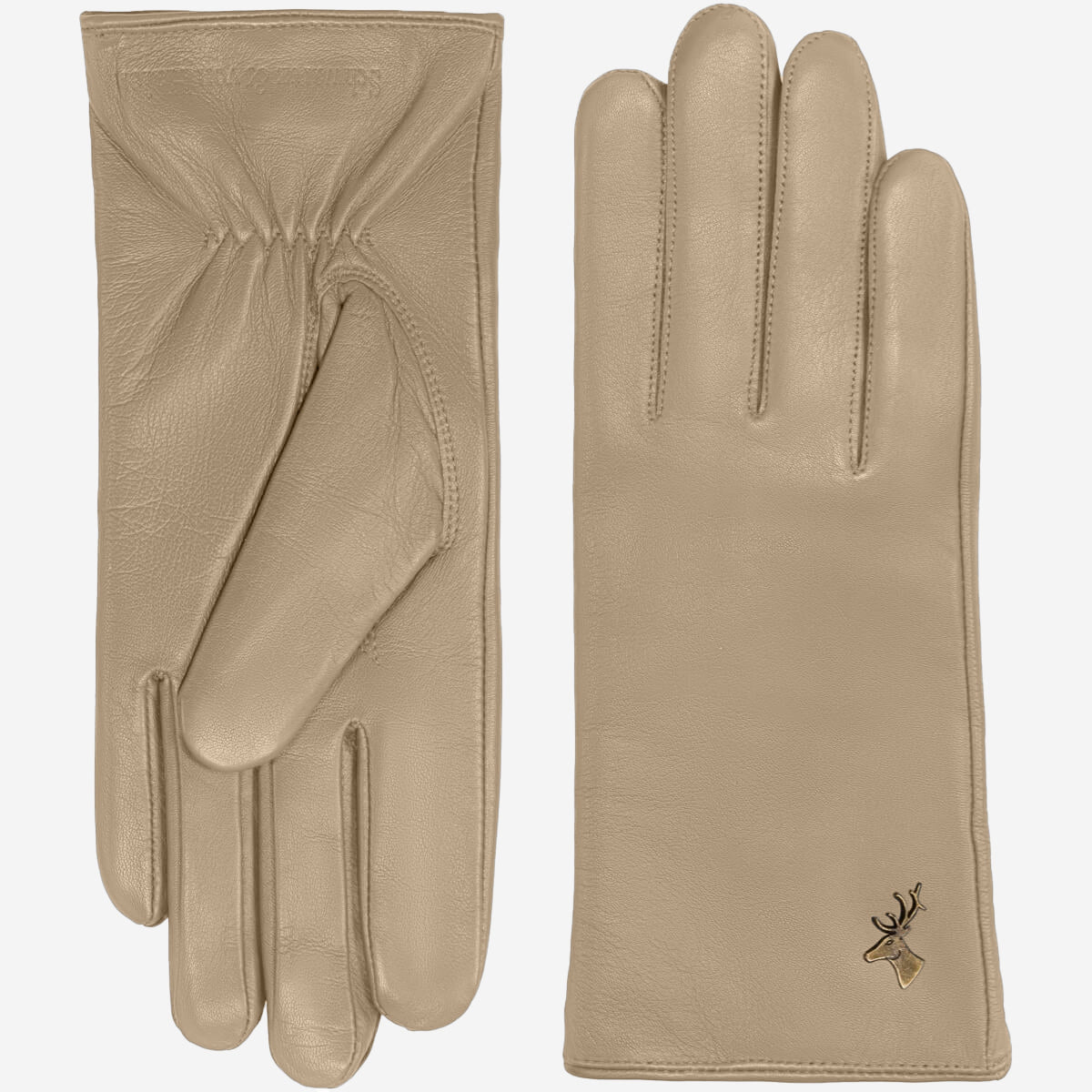 BLNC Leren Dames Winterhandschoenen - Warme Kasjmier Voering, Touchscreen Compatibel, Bruin