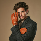 Austin (cognac) - Luxe autohandschoenen van Amerikaans hertenleer