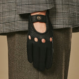 Cecilia (zwart) – Exclusieve dames autohandschoenen van pekari leer