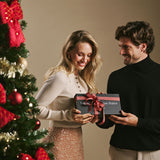 Stijlvolle zwarte geschenkverpakking voor handschoenen