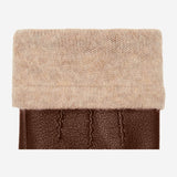 Harvey (bruin) - Geitenleren handschoenen met luxe wol voering & touchscreen-functie