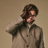 Harvey (bruin) - Geitenleren handschoenen met luxe wol voering & touchscreen-functie