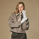 Ivy (wit) – Dames handschoenen van nappaleer met kasjmier-wol voering en touchscreen-functie