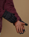 Quinn (brown / black) - Men's waterproof down & Thinsulate™ gloves with touchscreen feature