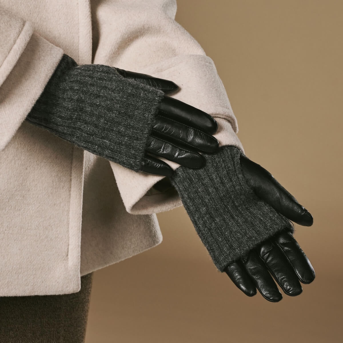 Dames schapenvacht handschoenen winter warm plus fleece Dames schapenvacht handschoenen winter warm plus fleece