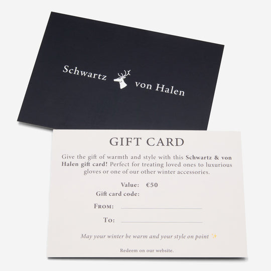 Schwartz & von Halen Giftcard – €50