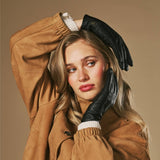 Sienna (zwart) – Luxe dames handschoenen van Amerikaans hertenleer met kasjmier voering