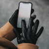 Ivy (black) – sheepskin leather gloves with wool/cashmere lining & touchscreen feature - Schwartz & von Halen - US - 6