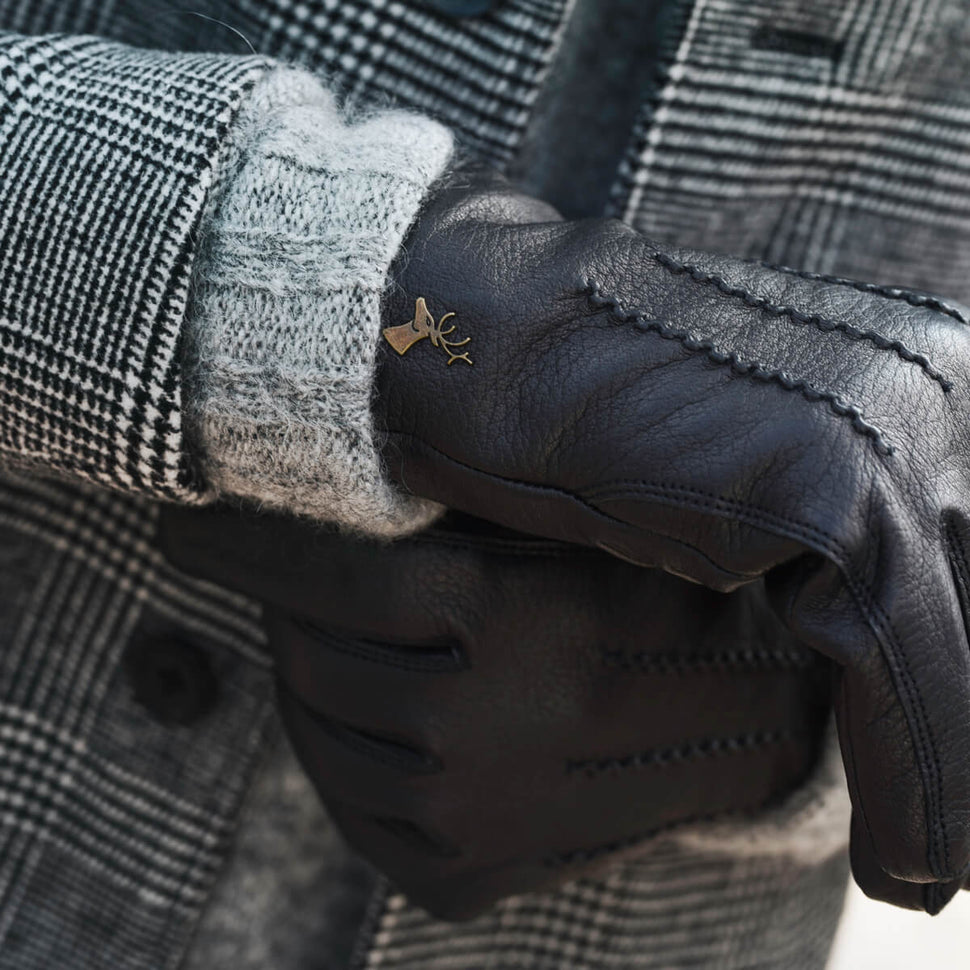 Leren Handschoenen Heren Zwart - Ultrawarm Fleece Voering – Premium Leren Handschoenen – Designed in Amsterdam – Schwartz & von Halen® - 5